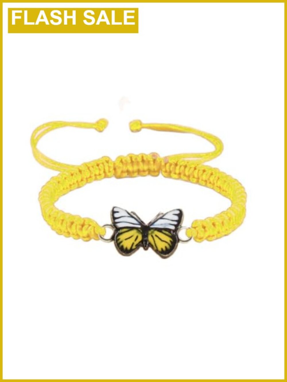 Handwoven Adjustable String Butterfly Bracelet Braided Rope Wristband